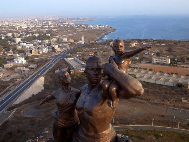 13. Монумент африканского возрождения, Дакар, Сенегал высота, мир, статуя