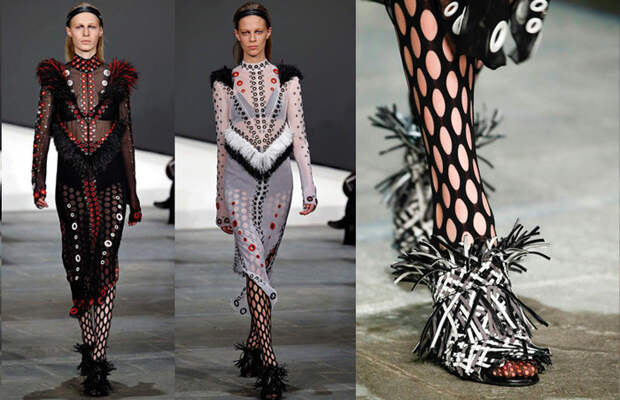 Геометрические узоры встречаются и на чулках Геометрические узоры встречаются и на чулках