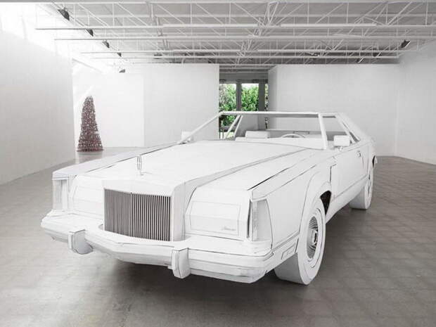 Картонный Lincoln Continental авторства Shannon Goff