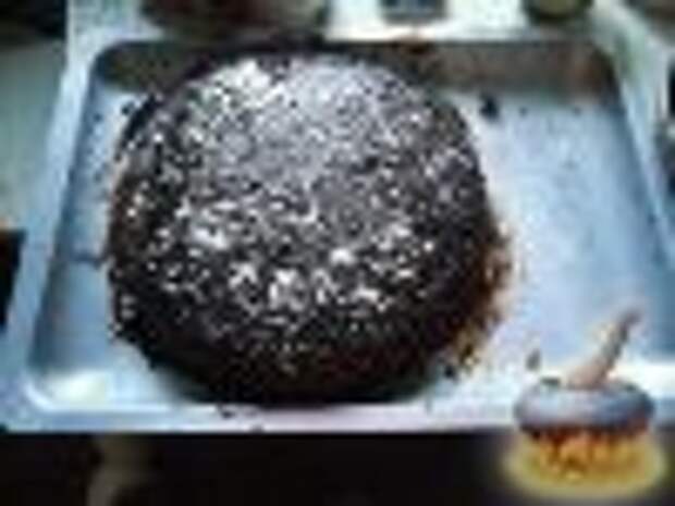 Фото к рецепту: Торт "Шоколад в снегу"