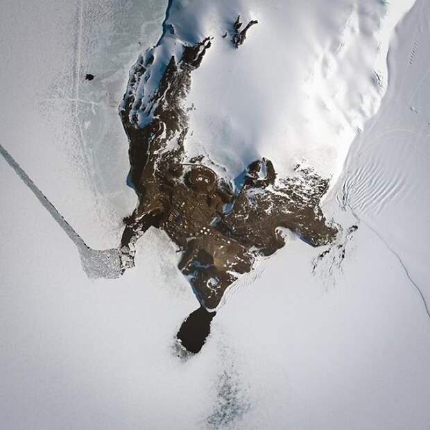38. Станция Мак-Мердо, Антарктика Бенджамин Грант, земля, природа, фото со спутника, фотография, фотомир