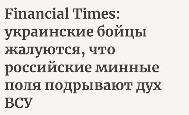 Амеры негодуют по поводу наших минполей