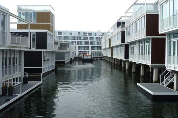 Удивительная архитектура Амстердама амстердам, архитектура, дома, здания, фасады