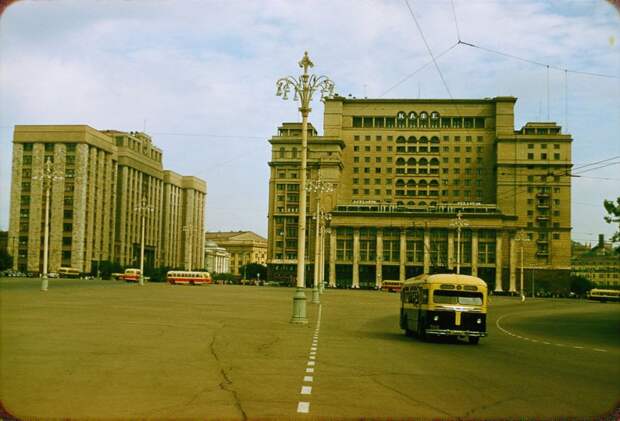 Москва, 1956 год фото, москва, Машина  времени, позитив