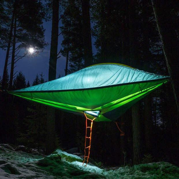 Дом на дереве: многоярусная палатка-гамак Tentsile, палатка-гамак