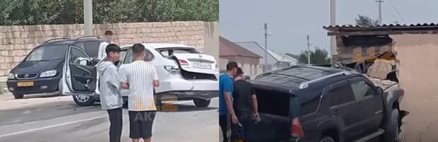 Внедорожник въехал в строение в Жанаозене