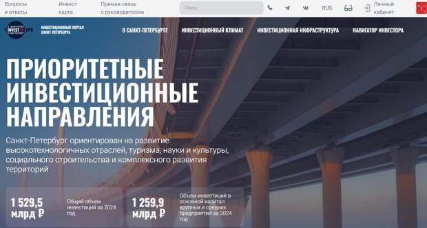 Сайт инвестиционного Петербурга переведут на китайский и арабский