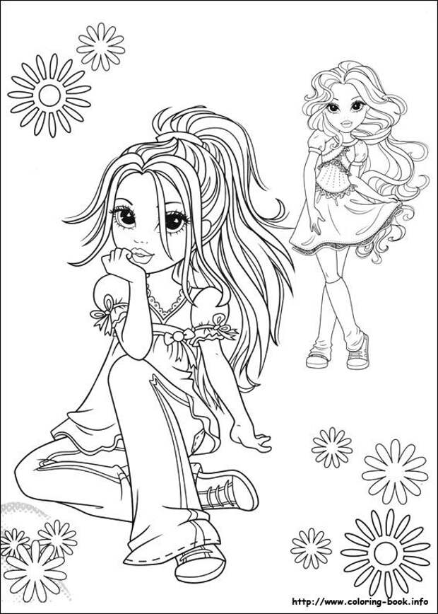 Moxie Girlz coloring picture: 