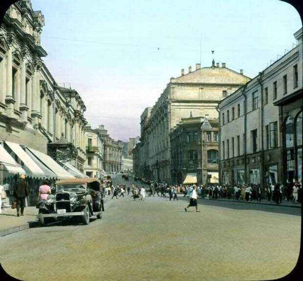 Редчайшие снимки Москвы 1931 года в цвете в цвете, история, москва, фото