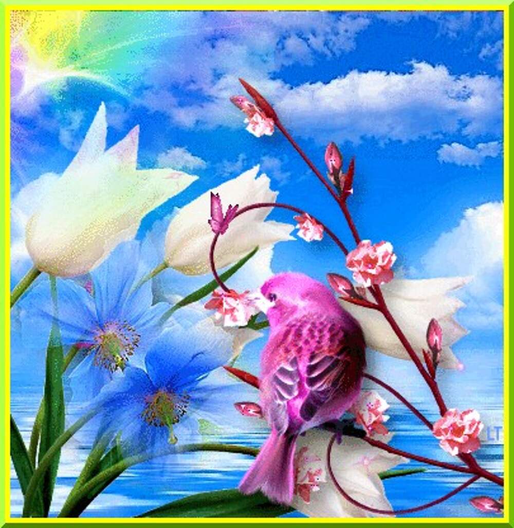 Поздравление с весной. Весеннее переливается. Весенние цветы анимация. Весенние краски. Открытки с наступлением весны.