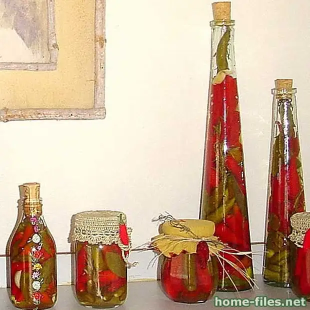 Декоративная бутылка на кухню