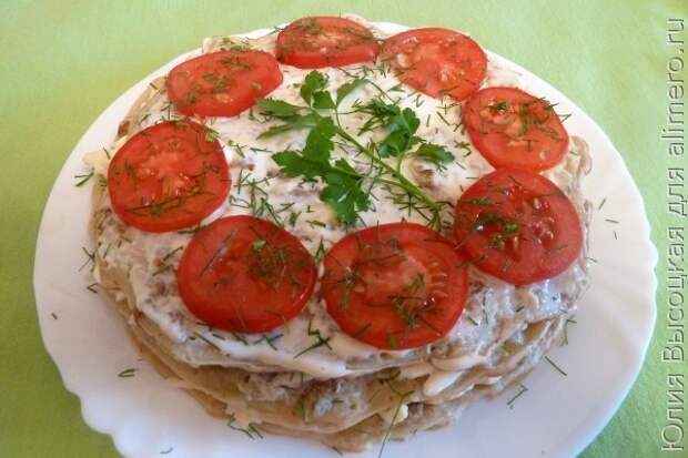 Закусочный тортик Закусочный тортик