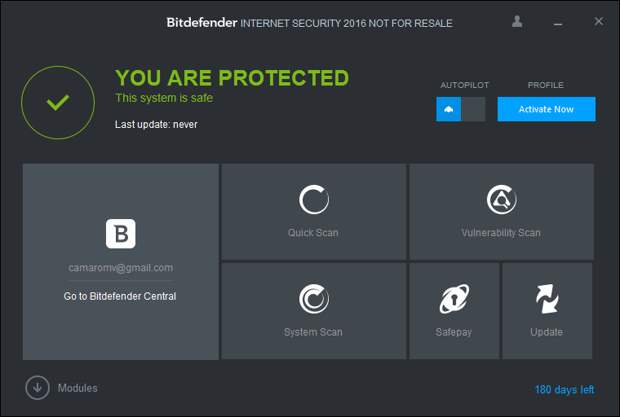 Bitdefender Internet Security на 6 месяцев бесплатно