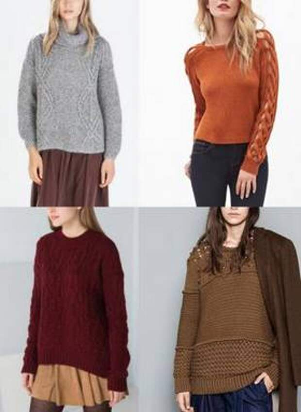 Winter Cozy Faux Fur Coat & Knit Sweaters Autumn-Winter Trend