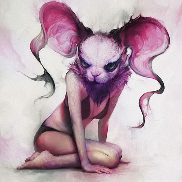 Странные картины Ryohei Hase