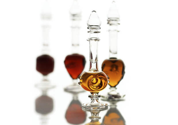 Bottles with perfume oils