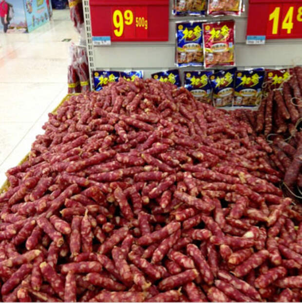 Типичные продукты китайского супермаркета (34 фото)