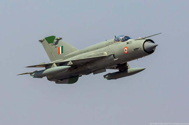 Раритетный МиГ-21 ВВС Индии .