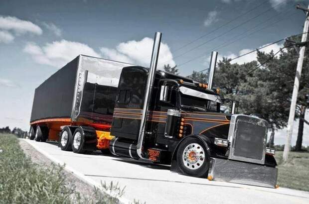 8. Kenworth, Peterbilt, авто, грузовик, тюнинг, тягач