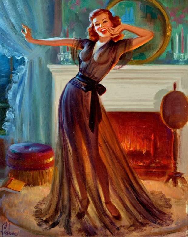 Красотки! Художник-иллюстратор Art Frahm (1907-1981)