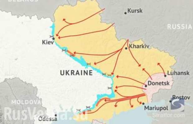 Американские эксперты считают, что РФ займет всю территорию Украины до Днепра (СХЕМЫ) | Русская весна
