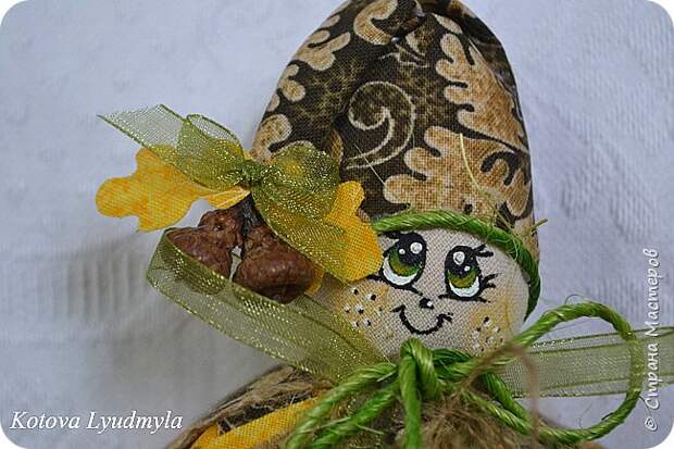 Мастер-класс Поделка изделие Новый год Рождество Ассамбляж Шитьё Маленькие куколки Жёлуди Клей Краска Ленты Нитки Пастель Проволока Ткань Фетр Шерсть фото 43