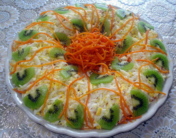 Праздничный салат с киви