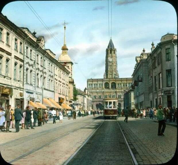 Редчайшие снимки Москвы 1931 года в цвете в цвете, история, москва, фото