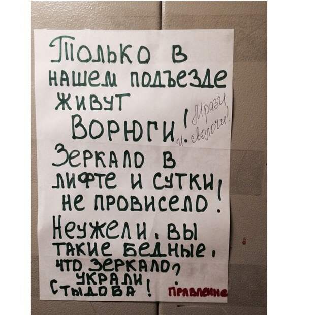 гениальные объявления в подъездах