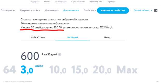Несмотря на то, что долгое время официальным безлимитным беспроводным интернетом была только ЙОТА, в действительности было полно "неофициальных тарифов" всех основных операторов.-3