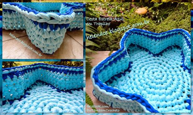 Всем доброго времени суток! Все корзинки выполнены из трикотажной пряжи крючком, невероятно красивые, разнообразных неожиданных форм и вдохновляющие.-2