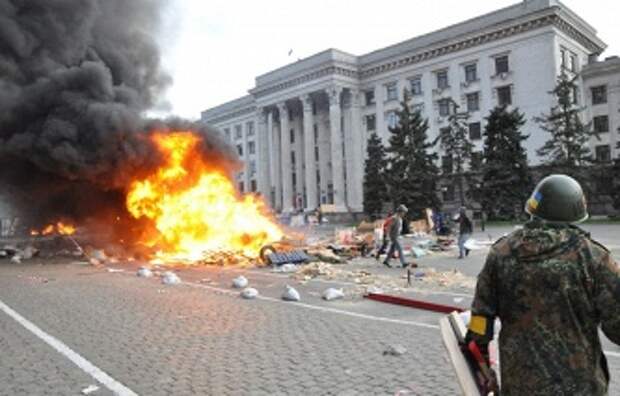 Пожар у здания областного совета профсоюзов в Одессе, 2 мая 2014 года