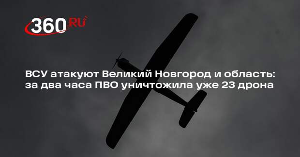 За 2 часа над Новгородской областью сбили 23 украинских беспилотника
