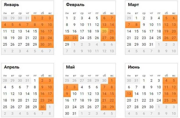 Итак, берем производственный календарь на следующий, 2016 год: авто, факты