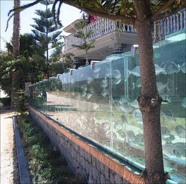 Ограда в виде аквариума