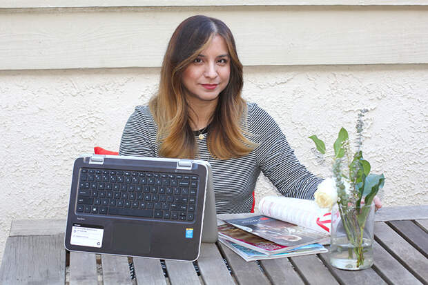 Rossana Vanoni #BendtheRules with the new HP x360 tent mode
