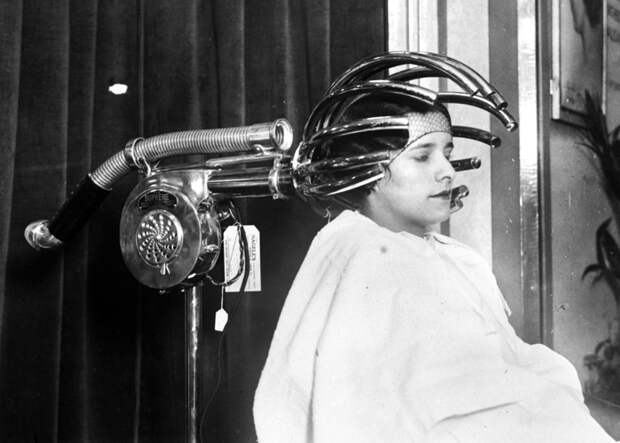 1932 год: сушилка для волос косметология, красота, старые фото