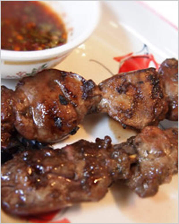 шашлык из печени