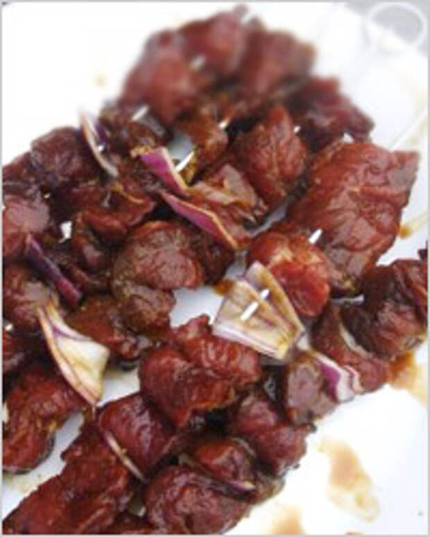 шашлык из печени