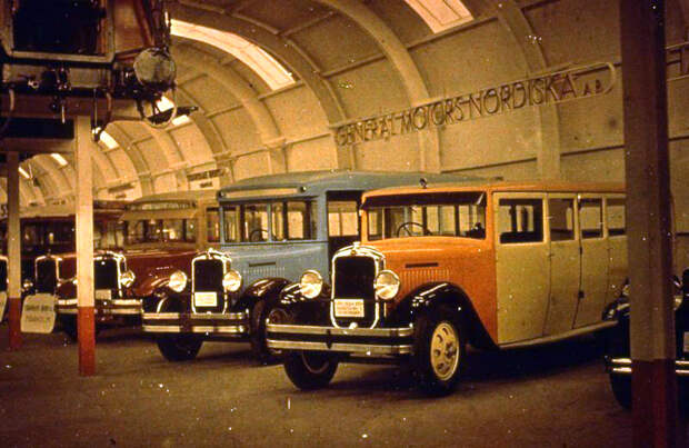 Автобусы в Стокгольме, 1930: ретро автомобили, ретро фото, фото
