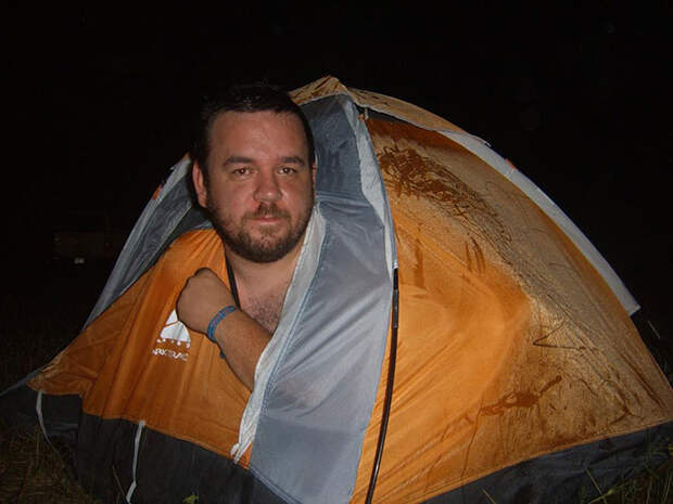 3 Years Ago I Unknowingly Bought A 2 Person Child's Tent Thinking It Was Adult Sized...And I Still Took It To The Festival