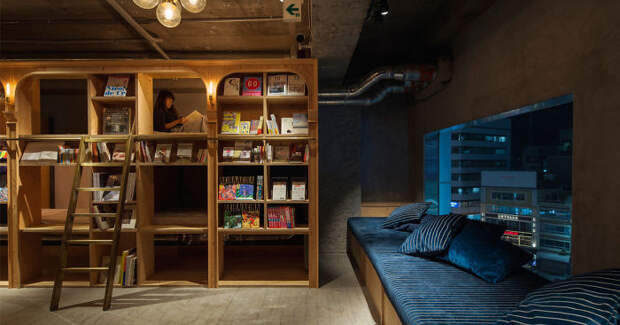 Путешествующие любители книг теперь смогут остановиться в этом оригинальном отеле книга, отель, токио