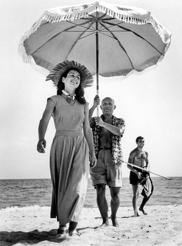 Pablo Picasso and Francois Gilot in 1948