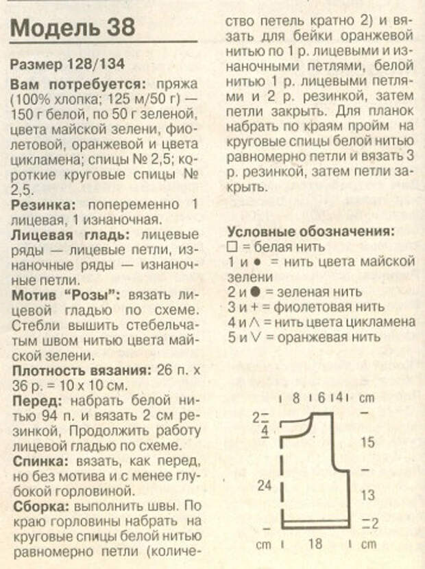 Летние модели спицами с розочками для девочек (5) (358x479, 215Kb)