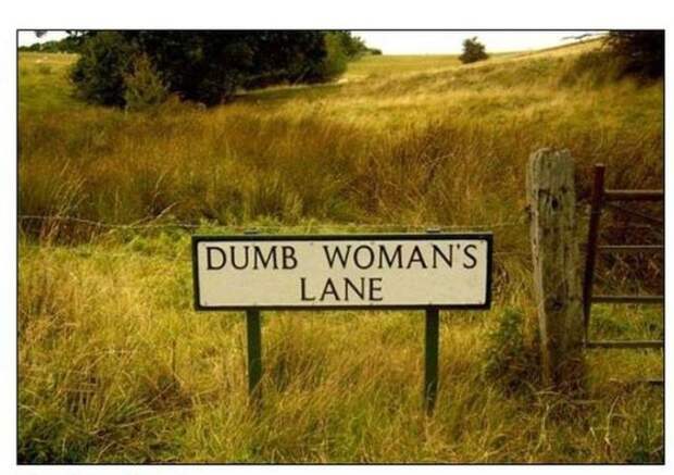 4. Дорожка глупых женщин знак, мир, юмор