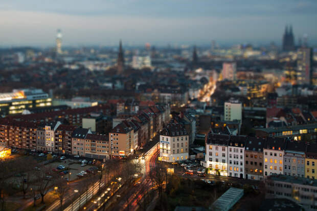 Когда мегаполисы - словно миниатюры: города и эффект tilt-shift