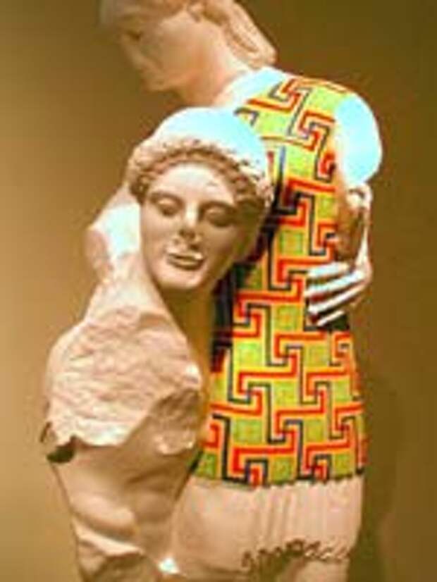 Тесей и Антиопа из храма Аполлона в Эретрии (о. Эвбея) (кон. VI в. до н.э.)
