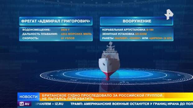 Фрегат "Адмирал Григорович" не дал британцам захватить танкер в Ла-Манше