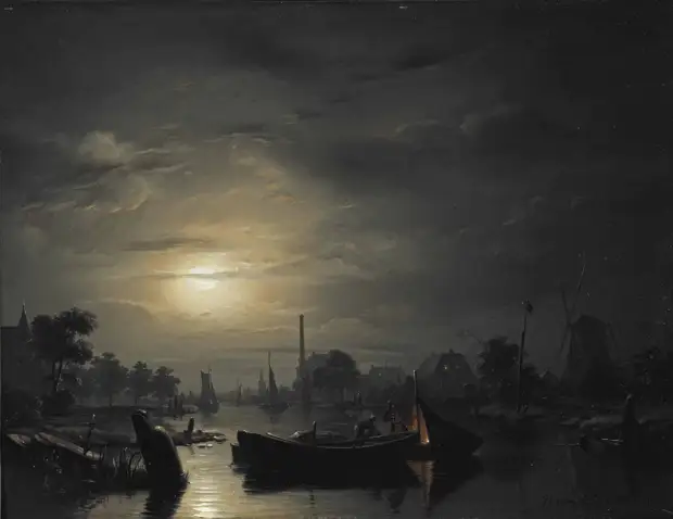 Художник Petrus van Schendel (1806–1870)