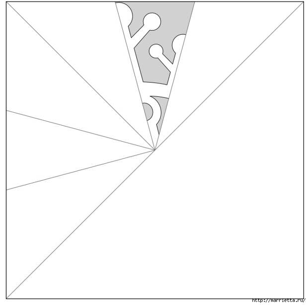 шаблоны снежинок из бумаги (1) (693x687, 54Kb)